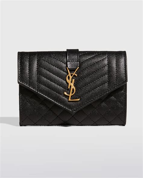 ysl trifold wallet|envelope small ysl flap wallet.